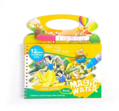 Magic Water Paint Book With Pen - Assortment