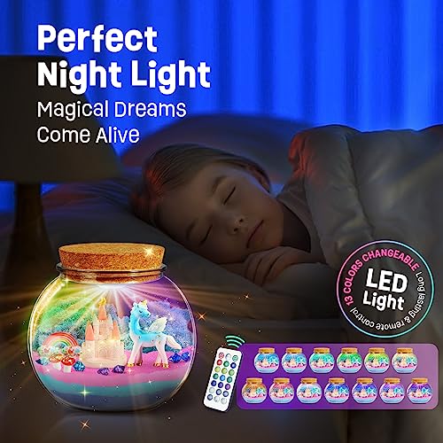 DIY Unicorn Themed Terrarium Kit With LED Lights