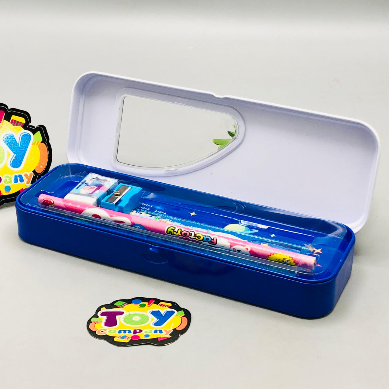 6Pcs Mini Spaceman Themed Tin Geometry Box