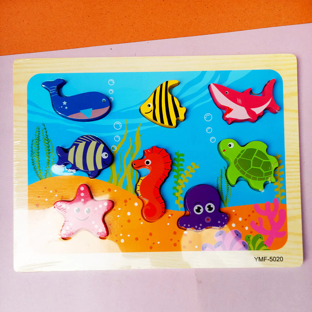 3D Colorful Animal Puzzle Board - Assortment