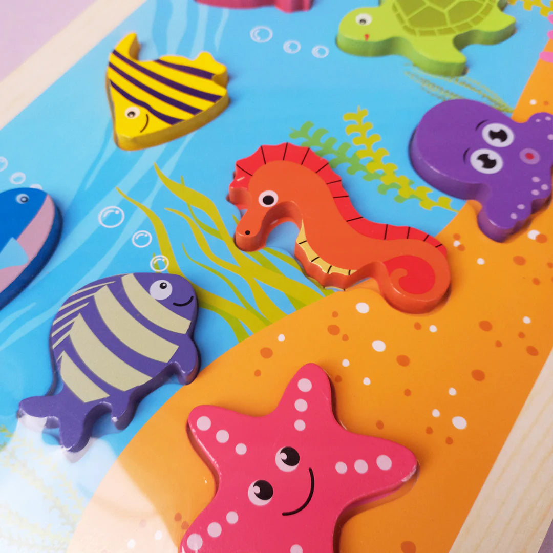 3D Colorful Animal Puzzle Board - Assortment