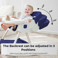 4in1 Portable Table Talk High Chair For Kids
