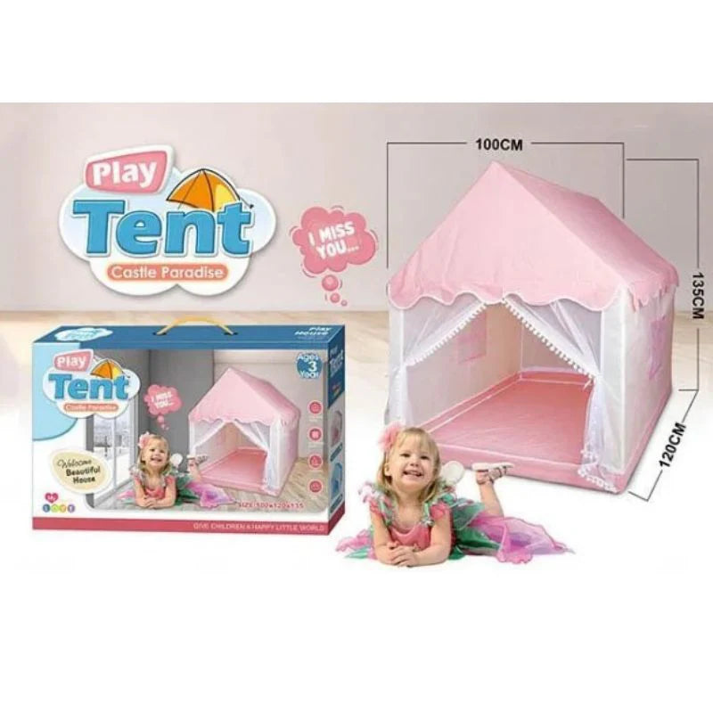 Castle Paradise Play Tent House 100"120"135"cm - Pink
