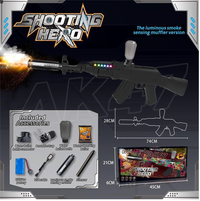 AK47 Rechargeable Gel Blaster Shooting Gun With Smoke Silencer