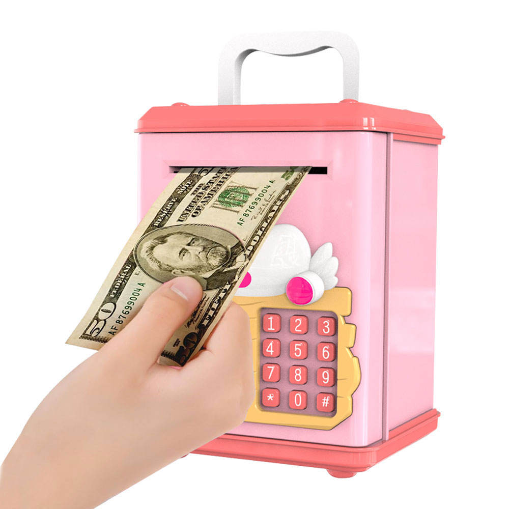 Unicorn Themed Fingerprint & Swipe Card Unlock Piggy Bank