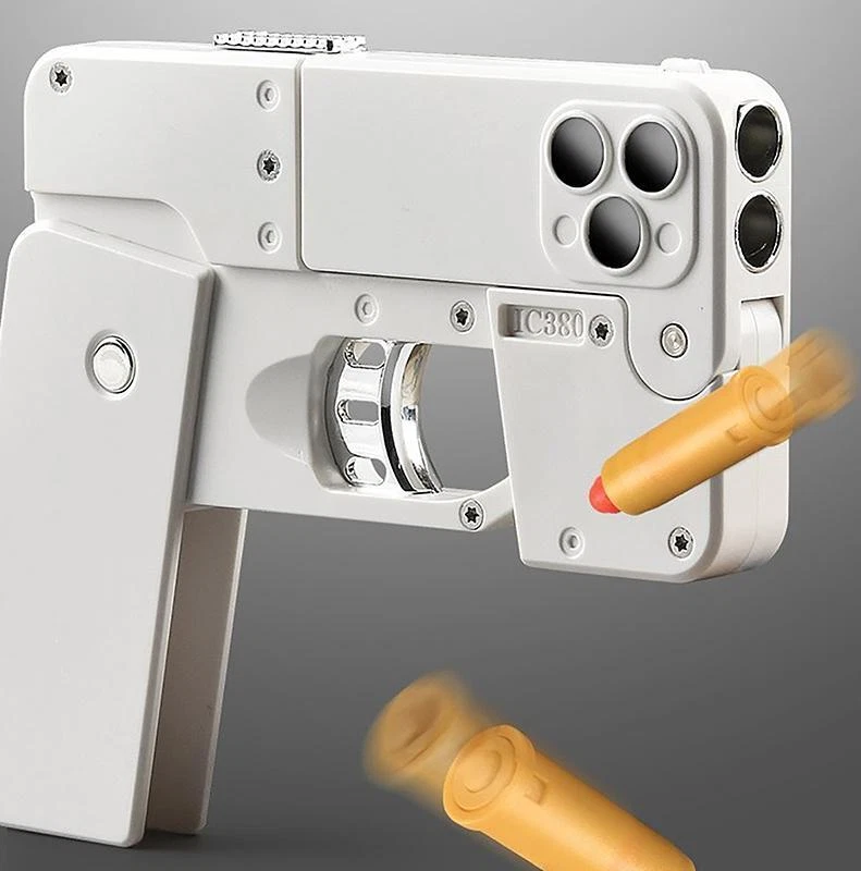 Foldable iPhone Shape Bullet Gun Toy