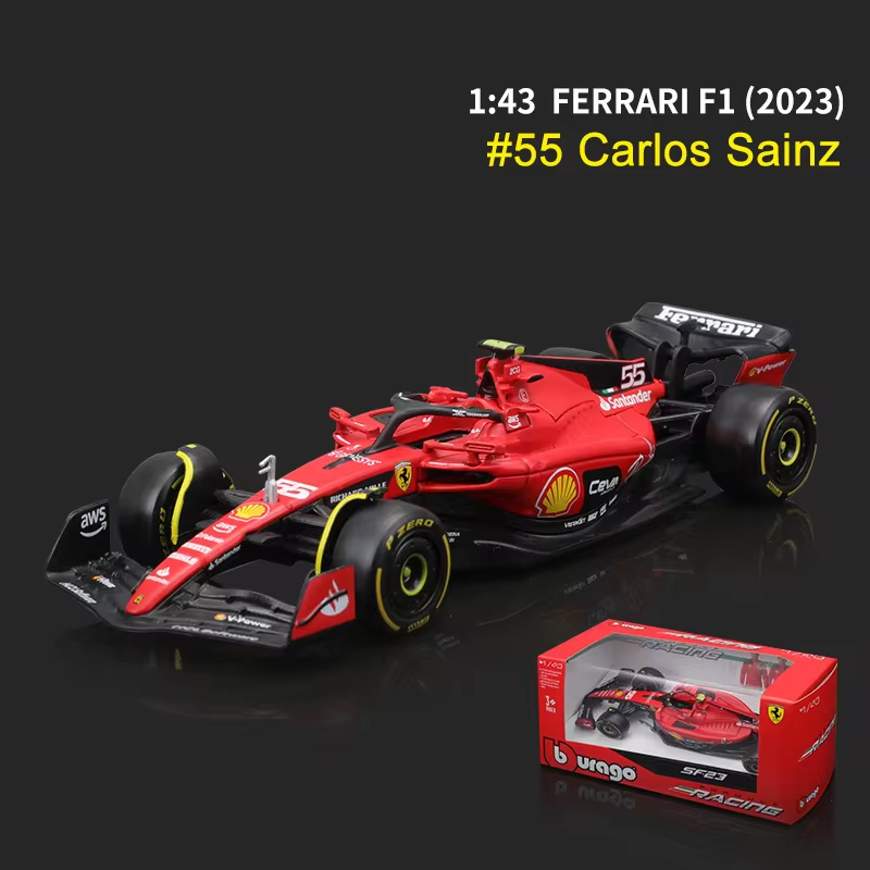 1:43 Diecast Bburago Ferrari F1-75 Model Car