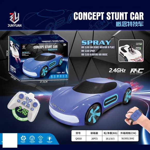 2.4GHz Watch & Remote Control Concept Spray Stunt Car