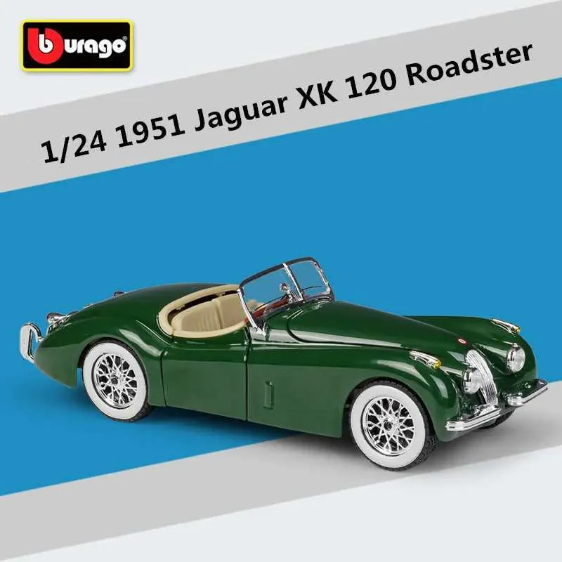 Bburago 1:24 Jaguar XK 120 Roadster 1951 Model - Green