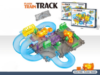 36Pcs DIY Fun Flash Train Track Set