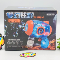 Kids Space Themed Colorful Bubble Gun