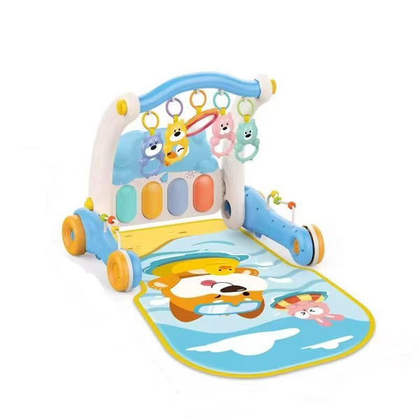 Huanger 2in1 Baby Walker & Piano Play Gym - Blue