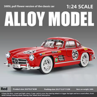 1:24 Diecast Classic Benz 300SL Printed Model Car
