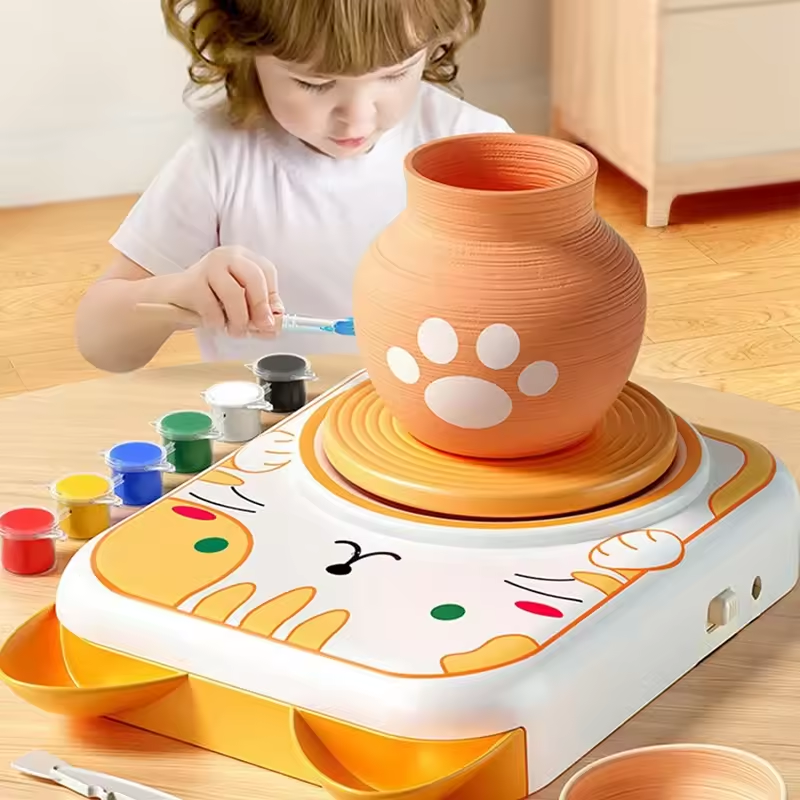 Cute Electric Pet Pottery Machine For Kids