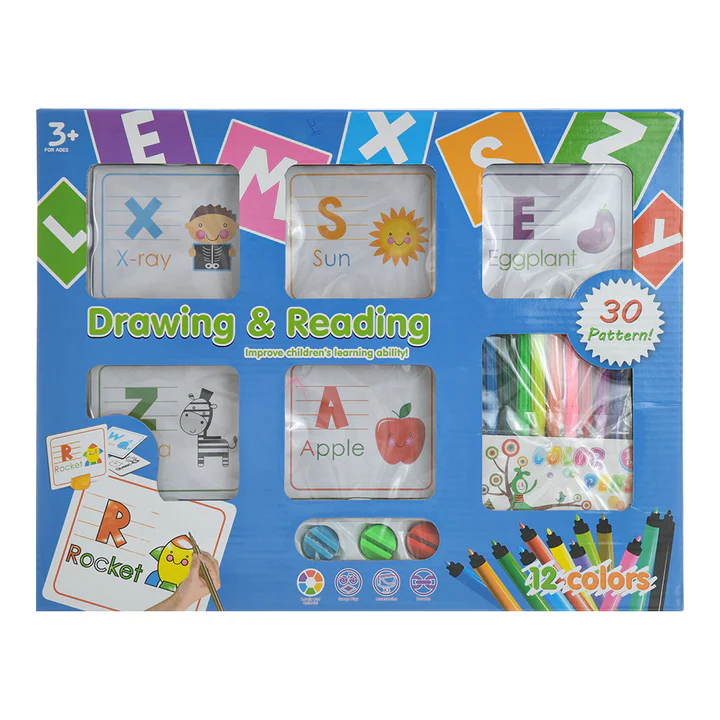 2in1 Kids Drawing & Reading Set