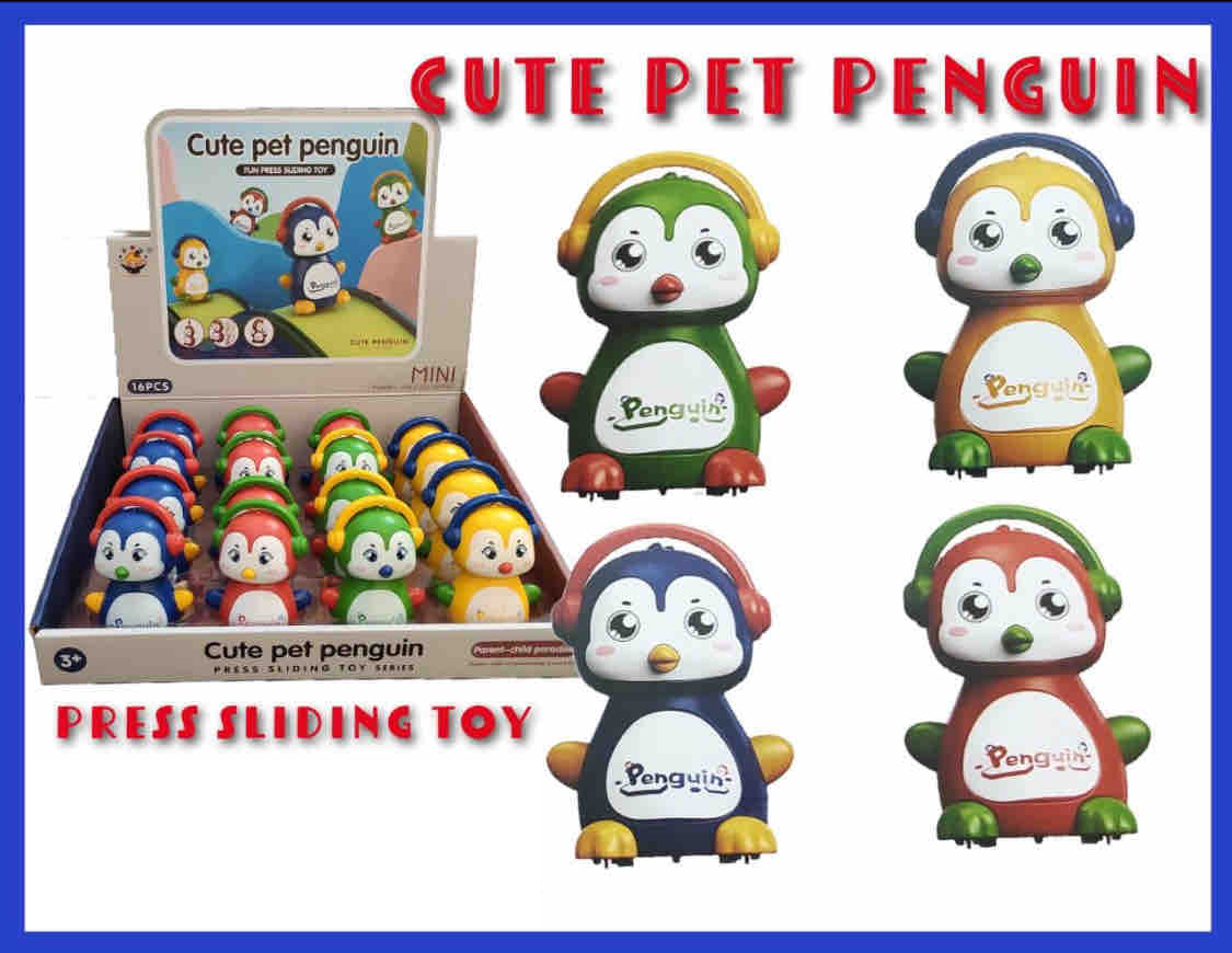 Press & Go Cute Pet Penguin - 1Pc