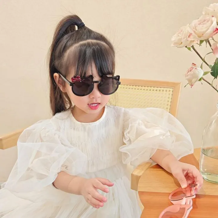Children's Cute Kitty Frame Sunglasses