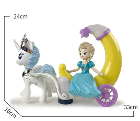 Electric Sofia Moon Carriage Toy With Light & Music