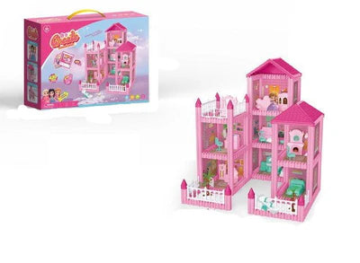 171Pcs DIY  Dream Villa Doll House