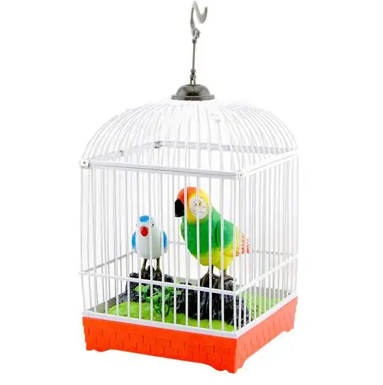 Sound Induction Happy Bird Cage With Lights