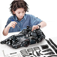 332Pcs Hot Wheel DIY Tech Bricks Racing Car