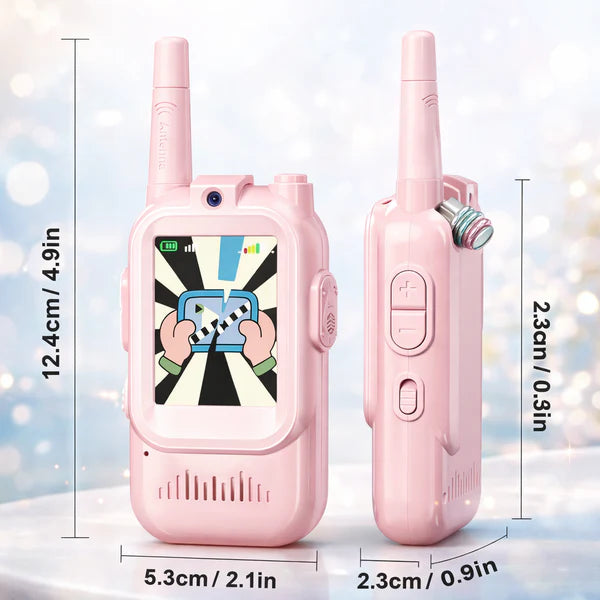 2Pcs Rechargeable Kids Video Walkie Talkie