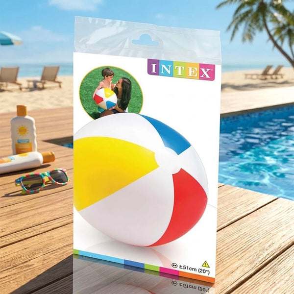 Intex Beach ball Gloosy Panel Ball - 20'' ( 51cm )