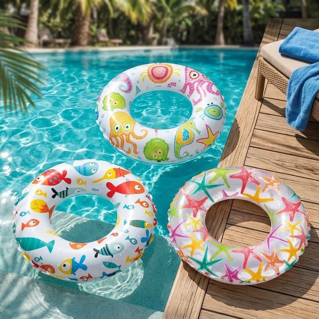 Intex Recreation Lively Print Swim Ring - 20"