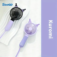 Kuromi Rechargeable Mini Handheld Fan With Strap