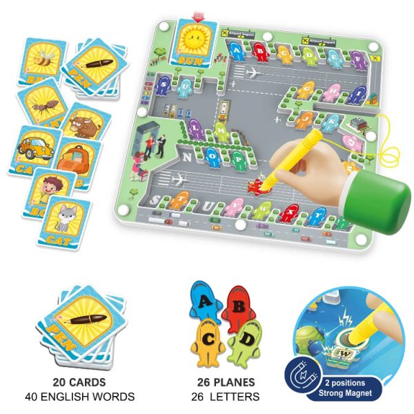 Magnetic Alphabets Learning Maze Game Board
