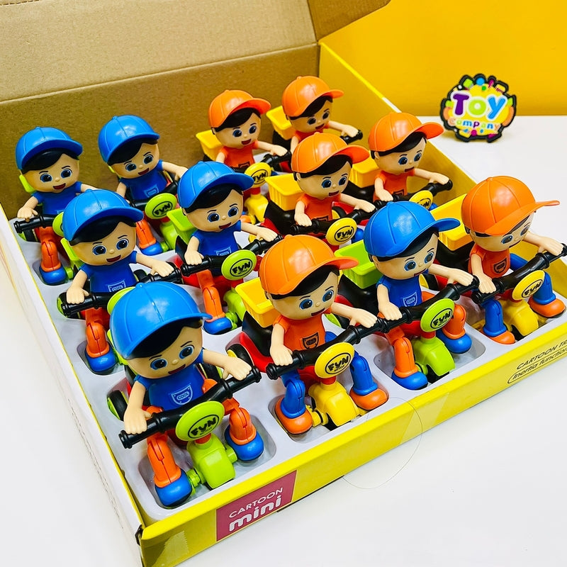 Kids Inertial Tricycle Delivery Boy Car - 1Pc