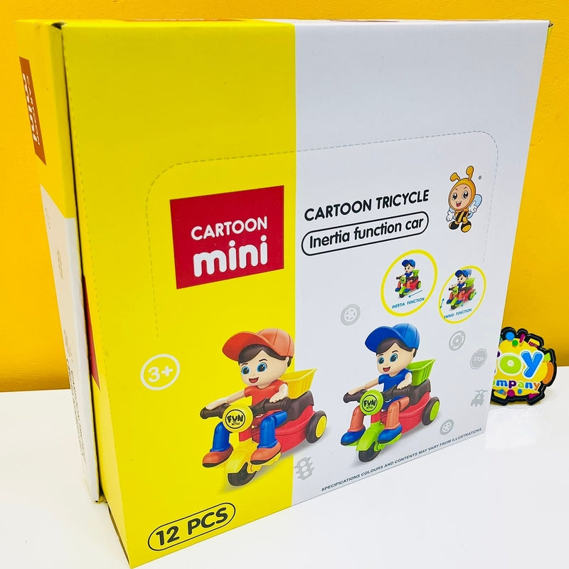 Kids Inertial Tricycle Delivery Boy Car - 1Pc