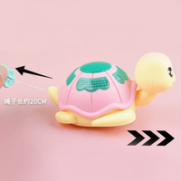 1Pc Cute Turtle Pull Toy With Lights