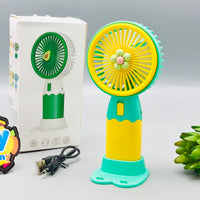 Rechargeable Handheld Fruit / Flower Decoration Fan - Assortment