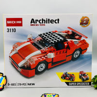 23in1 DIY Architect Super Speedster Bricks Set - 278+Pcs