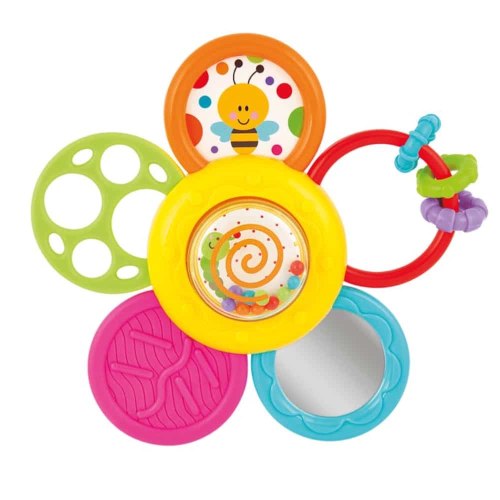 WinFun Daisy Spin Rattle 'N Teether