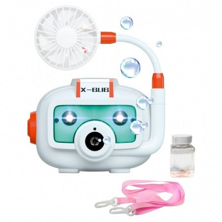 Automatic Bubble Blowing Camera With Fan