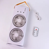 Rechargeable RC Dual Spray Fan With Lights