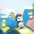 Press & Go Inertial Mini Penguin Toy - 1Pc