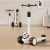 Panda Adjustable Height Kids Scooter With Light & Music - Black