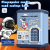 Spaceman Fingerprint & Swipe Card Unlock Piggy Bank