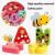 3D Wooden Multi-color Letters Learning Board