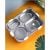 Stainless Steel 4 Compartment Lunch Box With Spoon & Chopsticks
