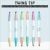 6Pcs Dual Head Glitter Highlighter