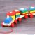 Wooden Pull Along Shape Sorter Three Section Train