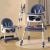 Multi-functional Foldable Baby High Dining Chair - Blue