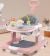 Multi-functional 3in1 Baby Mushroom Musical Walker - Pink