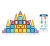40 Pcs Magnetic Tiles Building Blocks