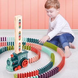 Automatic Domino Laying Electric Train