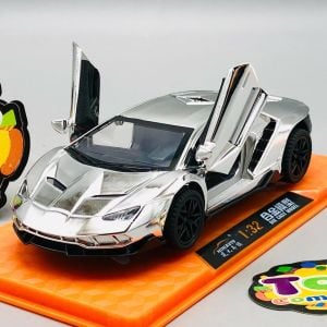 1:32 Diecast Lamborghini Centenario With Acrylic Display Box - Silver